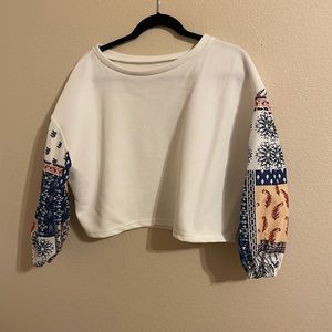 Modern two colored sweater